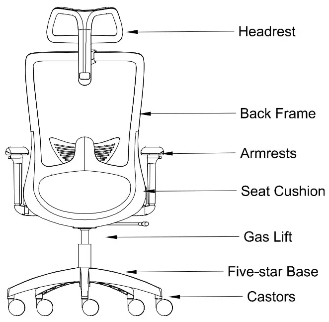 iiglo Office Chair - installing the product
