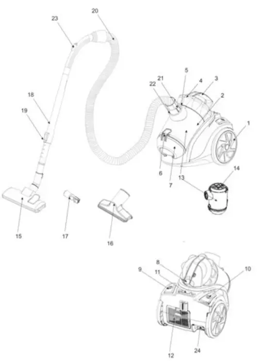 HYUNDAI H-VCC09 Vacuum Cleaner - 3