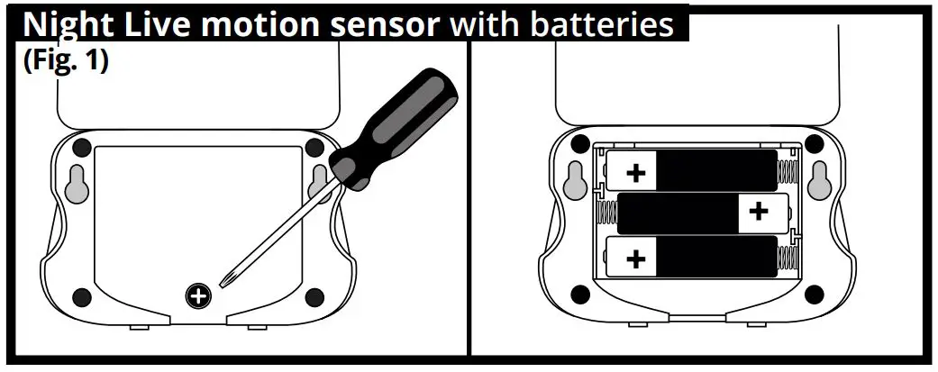 integral LED ILNLMS-CL-BAT Night Light Motion Sensor - Figure 1