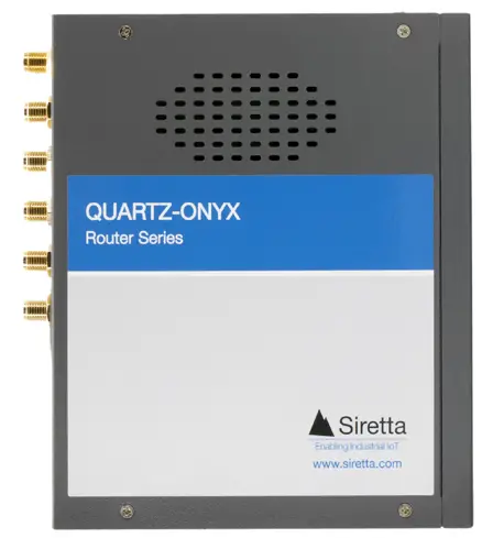 Siretta QUARTZ-ONYX 5G NR Gigabit Ethernet Industrial Router Range
