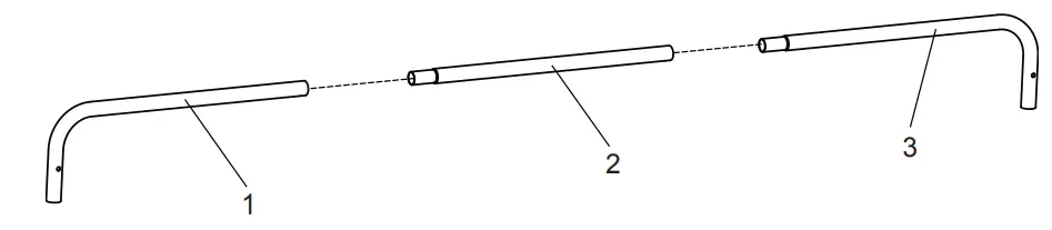 EXIT TOYS steel soccer goal 220x170cm - Assembly steps