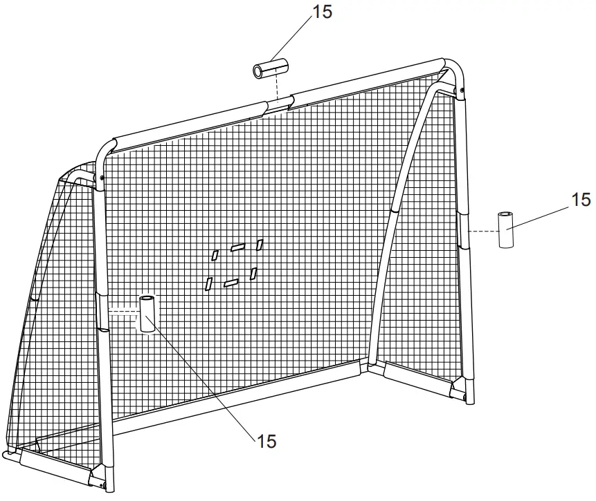 EXIT TOYS steel soccer goal 220x170cm - Foams
