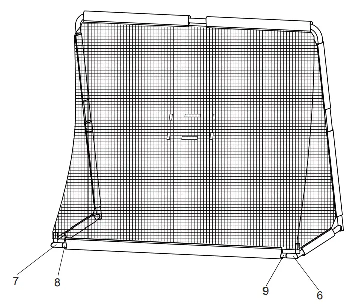 EXIT TOYS steel soccer goal 220x170cm - place as shown