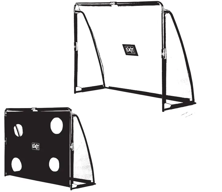 EXIT TOYS steel soccer goal 220x170cm