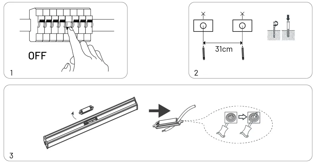 Arlux LIGHTING 3297021151300 Klip 8w Bathroom Strip 900lm - fig 2