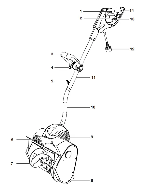 SNOWJOE 324E 11 Inch 10 Amp Electric Snow Shovel fig 20