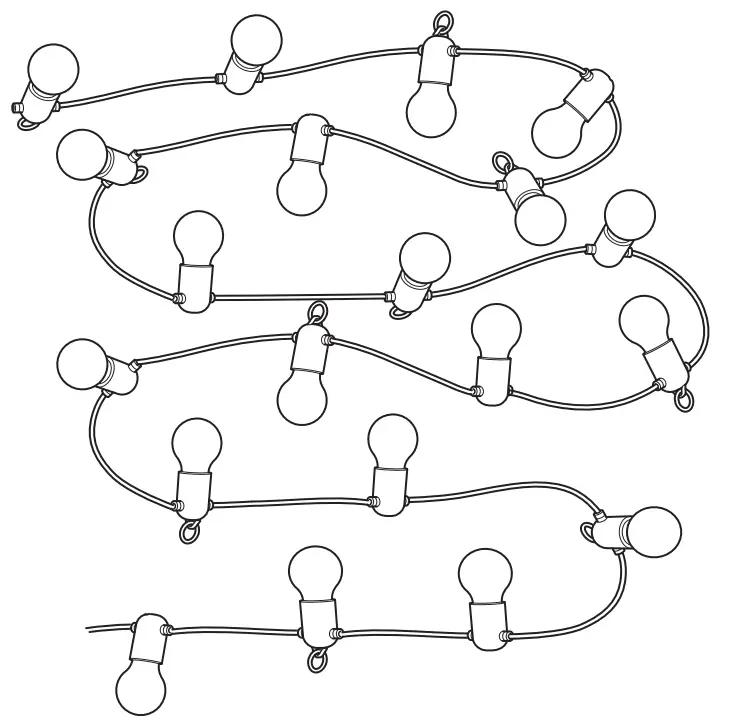 IKEA SVARTRA LED String Light