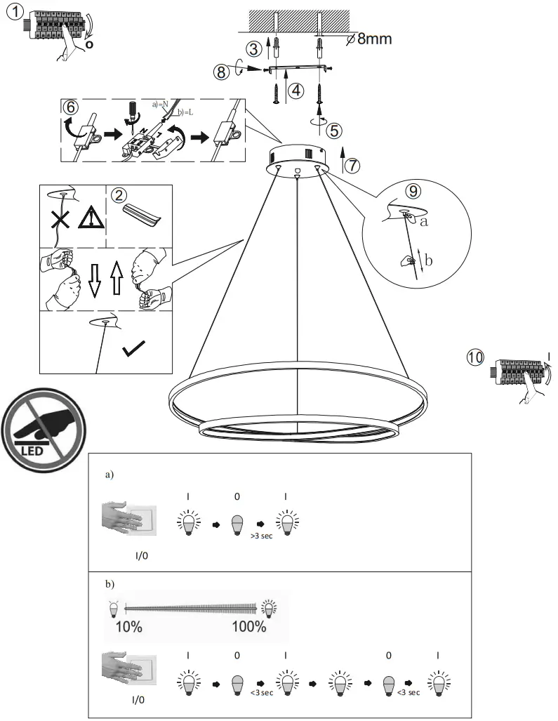 Paul Neuhaus 830522 Roman LED Pendant Light fig 7