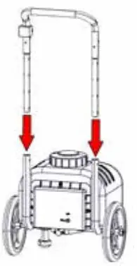REVOLT Rechargeable Master Gardener User Manual - nsert the Sprayer Handle into the Sprayer Base Assembly