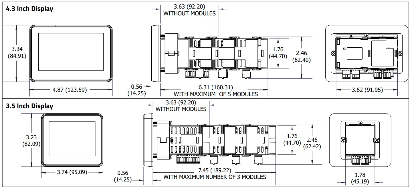 RED LION PM 50 Digital Input Graphical Panel Meters. - fig