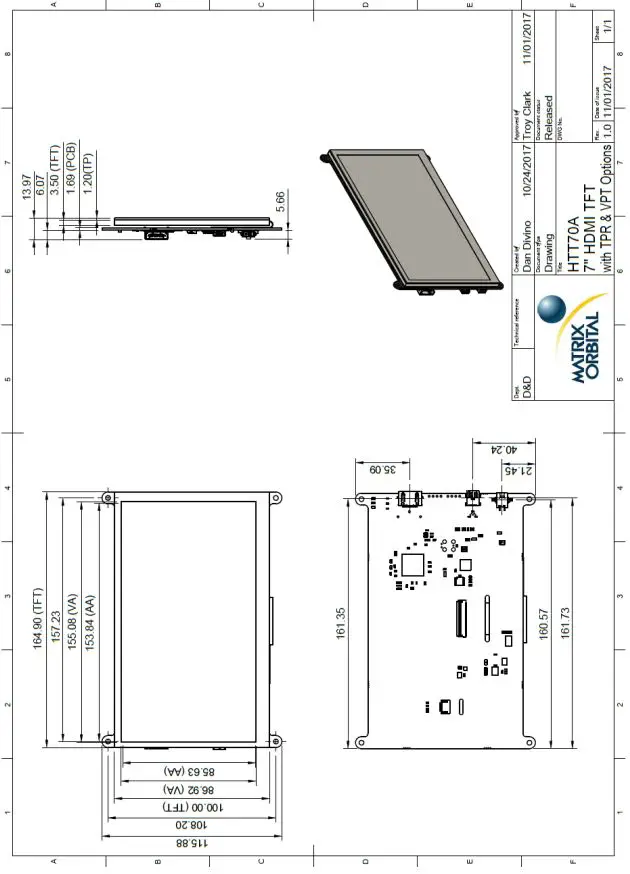 MATRIX ORBITAL HTT70 7.0 Inch TFT Display with HDMI Interface-fig3