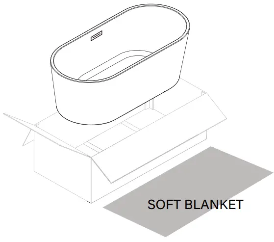 Inspect the bathtub for any damages. If any damage is found please contact your retailer.