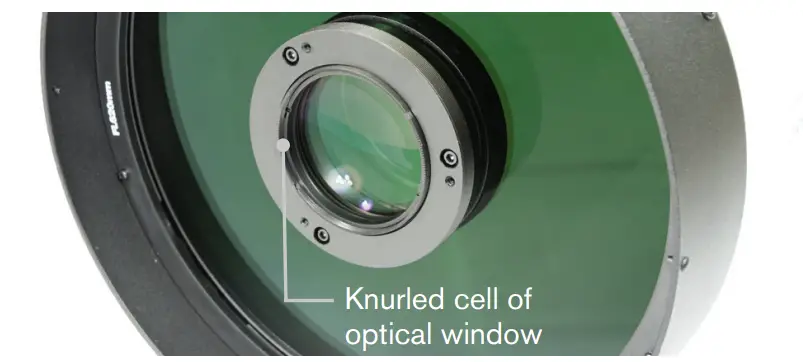 To remove the optical window