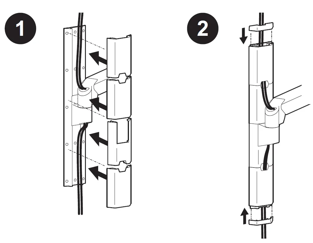 ergotron 98-609-030 CareFit Wall Track 34 Inch Covers 2
