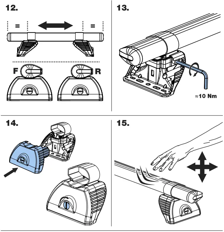Rhino GA3PR FL KammBar Aluminium Roof Bars - Figure 7