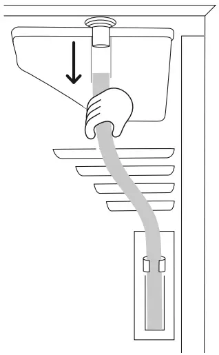 Connecting the drain hose