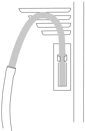 Connecting the drain hose