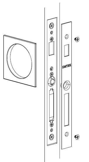 EMTEK-2184-Square-Passage-Pocket-Door-Mortise-Lock-FIG-10