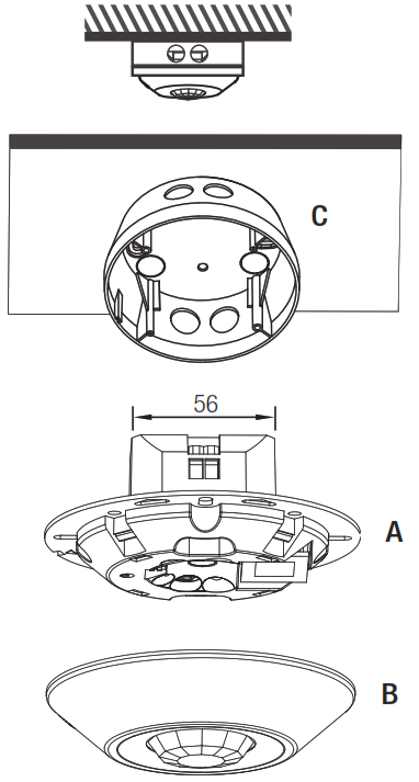 HYTRONIK DUAL Surface Mount Dual Sense Motion Sensor HIM11 - fig5