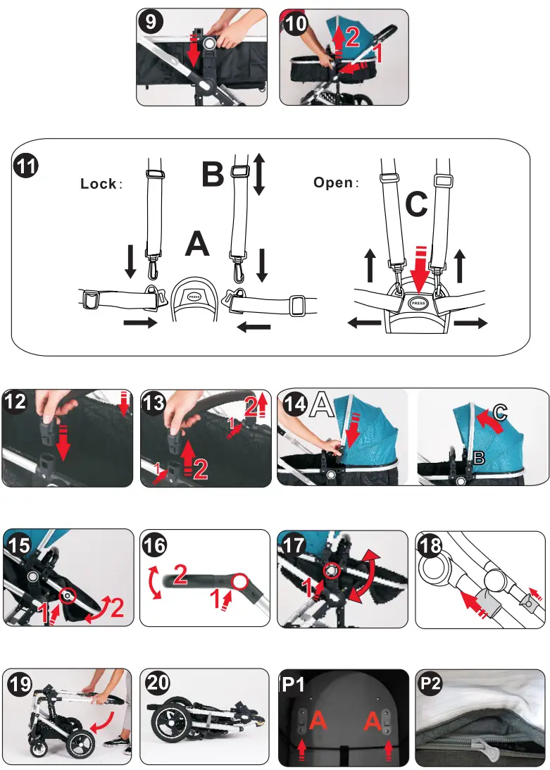 Lorelli BOSTON Baby Stroller - fig 2