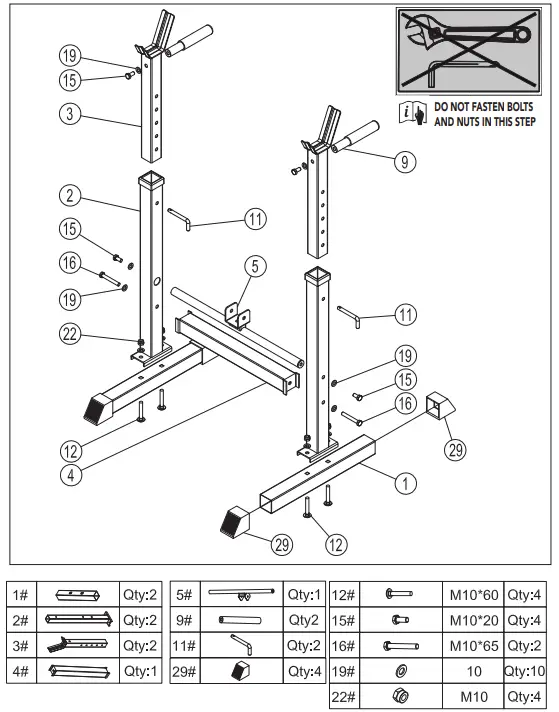 TUNTURI WB20 Basic Weight Bench - Fig 2