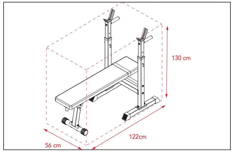 TUNTURI WB20 Basic Weight Bench - Fig 6