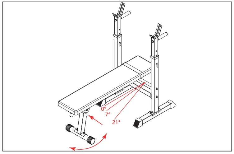 TUNTURI WB20 Basic Weight Bench - Fig 7