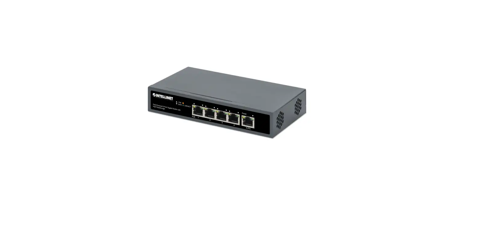 Intellinet Poe-powered 5 Port Gigabit Switch With Poe Passthrought Instructions Intellinet Poe-powered 5 Port Gigabit Switch With Poe Passthrought Instructions