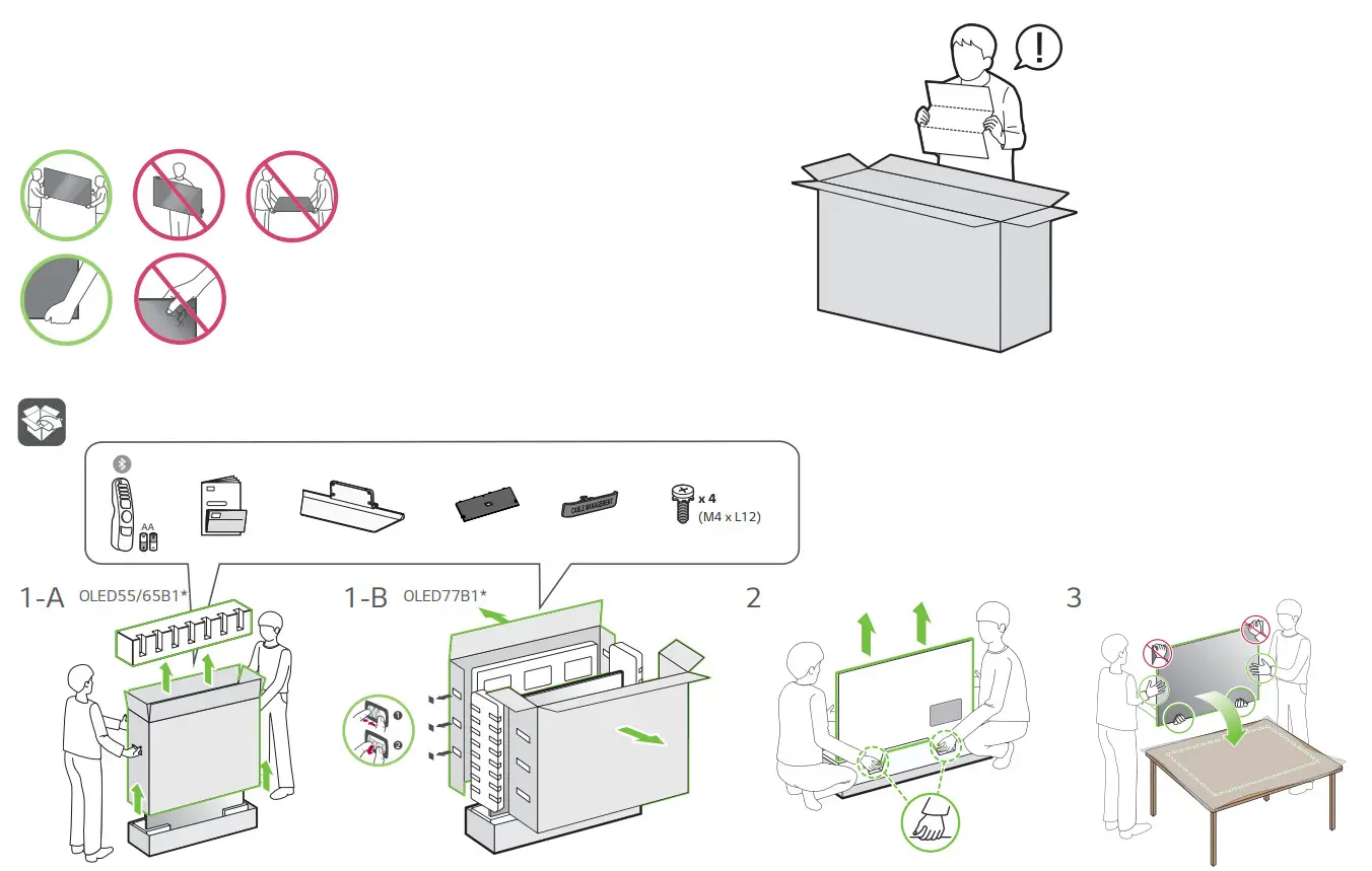 LG OLED55B16LA 55, 4K, HDR -parts