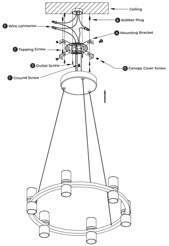 VONN-VMC34224-24-Inch-Up-Down-6-Light-Integrated-LED-Black-Chandelier-Lighting-Fixture-4