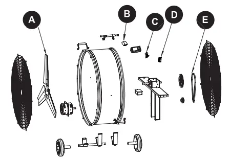 UTILITECH-SFDC-1050FB-42-IN-High-Velocity-Belt-Drive-Drum-Fan-FIG-5