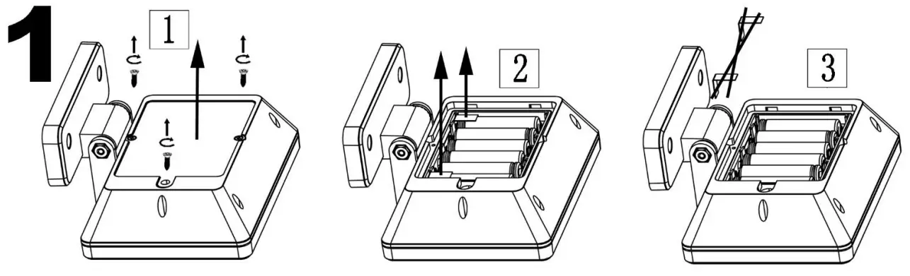 BRILONER Outdoor Lamp Motion Detector Rotatable Battery IP54 White 6500K - fig