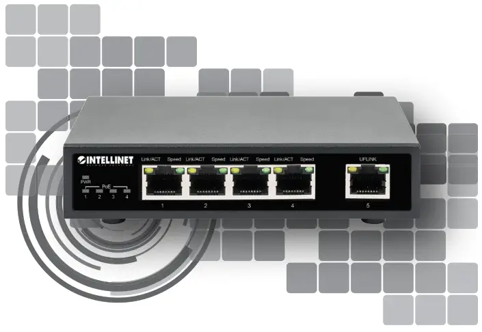 INTELLINET 561839 5-Port Gigabit Ethernet PoE Switch 1