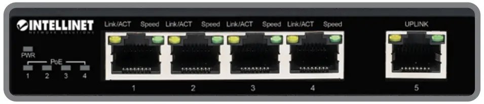 INTELLINET 561839 5-Port Gigabit Ethernet PoE Switch