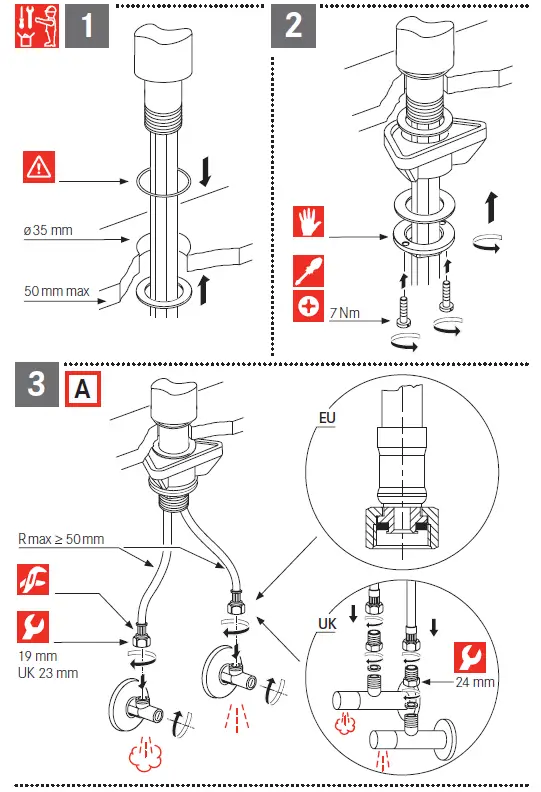 FRANKE FC 0044.501 EOS NEO Stainless Steel Kitchen Faucet 3