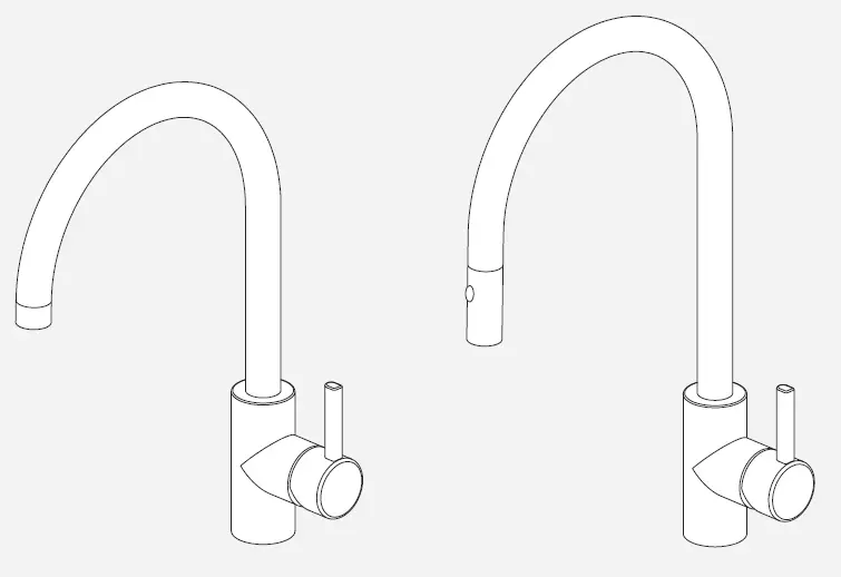 FRANKE FC 0044.501 EOS NEO Stainless Steel Kitchen Faucet