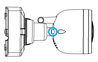 LOREX U222A SERIES HD Wire-Free Add-On Camera - pair button