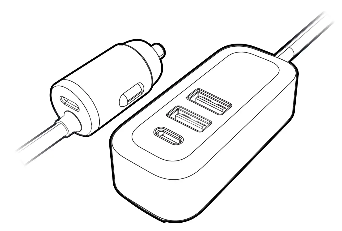 alza power APW-CC4PD02PD Multi Car Charger