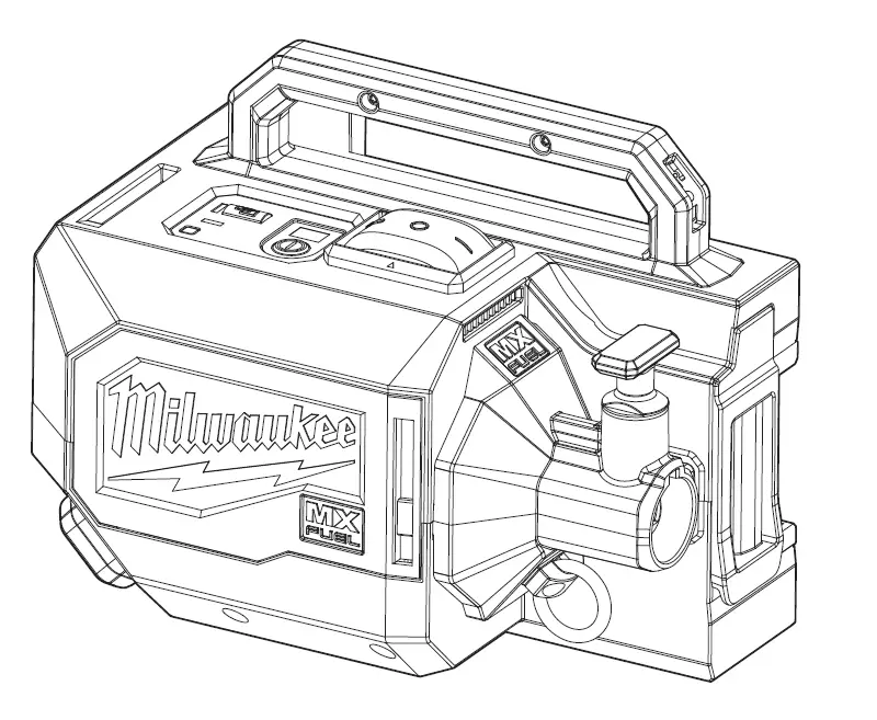 milwaukee MXF CVBC MX Fuel Briefcase Concrete Vibrator