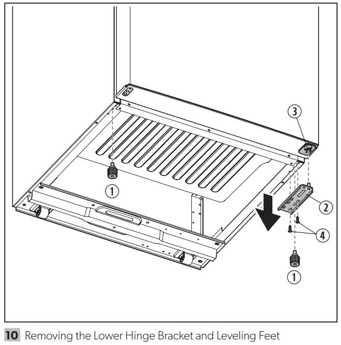 DOMETIC DMC4081 DMC Refrigerators - Lower Hinge