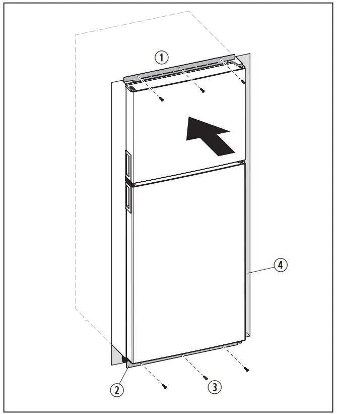 DOMETIC DMC4081 DMC Refrigerators - door