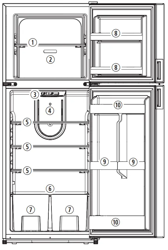 DOMETIC DMC4081 DMC Refrigerators - refrigerator