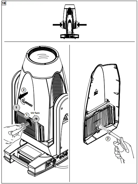 Cleaning of the filters
