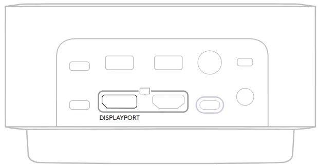 logitech Logi Dock All In One Docking Station - CONNECTING A DISPLAYPORT DEVICE
