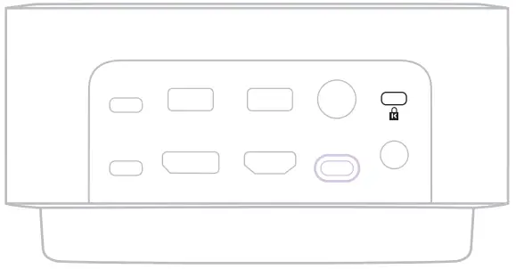 logitech Logi Dock All In One Docking Station - USING A KENSINGTON LOCK