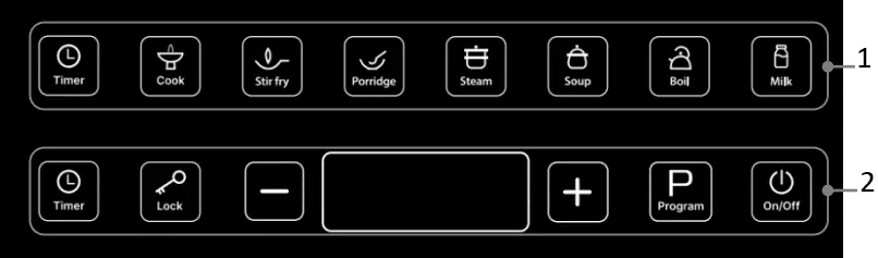 MODENA PI 1310 RGBK Portable induction Cooker A1