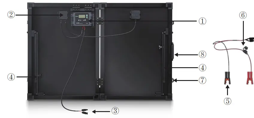 RENOGY Solar Suitcase-Identification of Parts