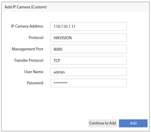 HIKVISION Wi-Fi Video Doorbell DS-HD1 - Add IP Camera