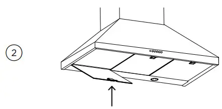 FISHER PAYKEL Wall Range Hood Chimney Pyramid -HANG2