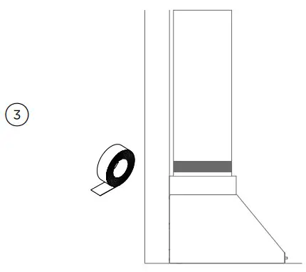 FISHER PAYKEL Wall Range Hood Chimney Pyramid - HANG3